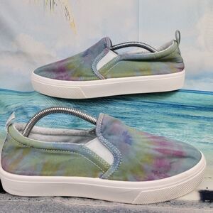 Skechers Poppy Hippie Hype Sneakers  Slip On Tie Dye Multicolor Women 8